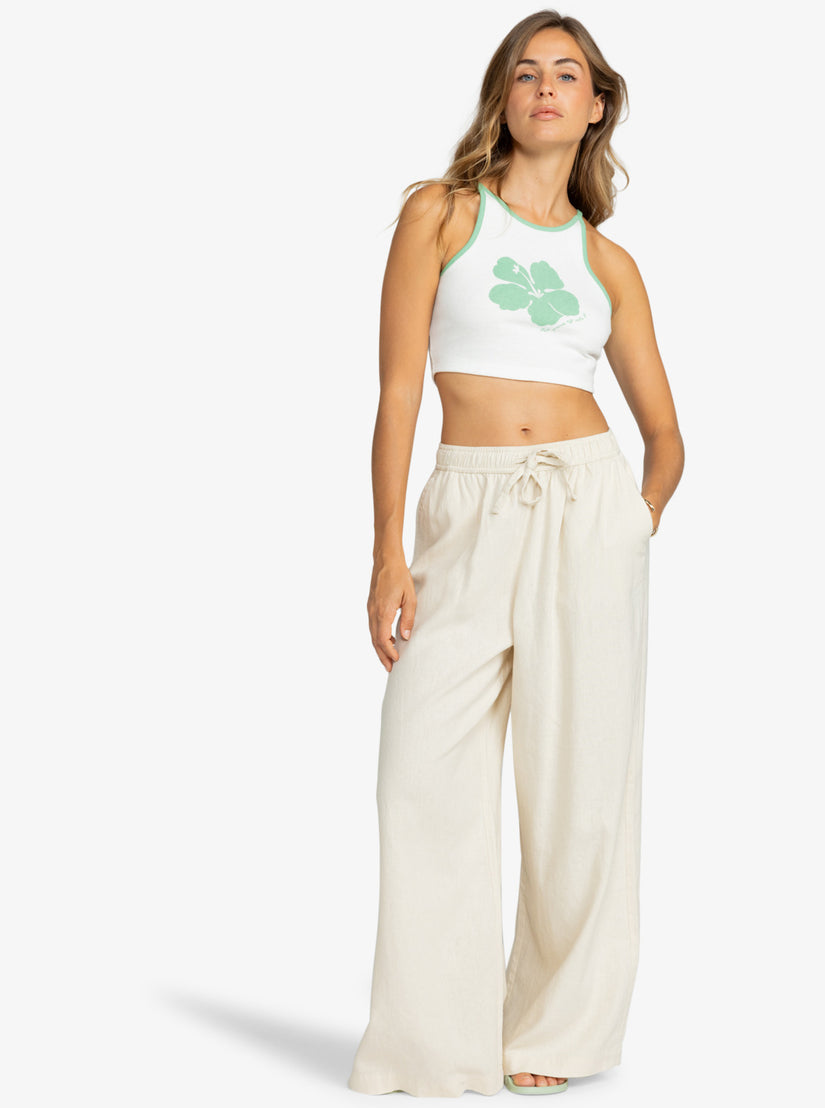 Women Roxy® Honestly Ok Cropped Tops White | ILNW-76518