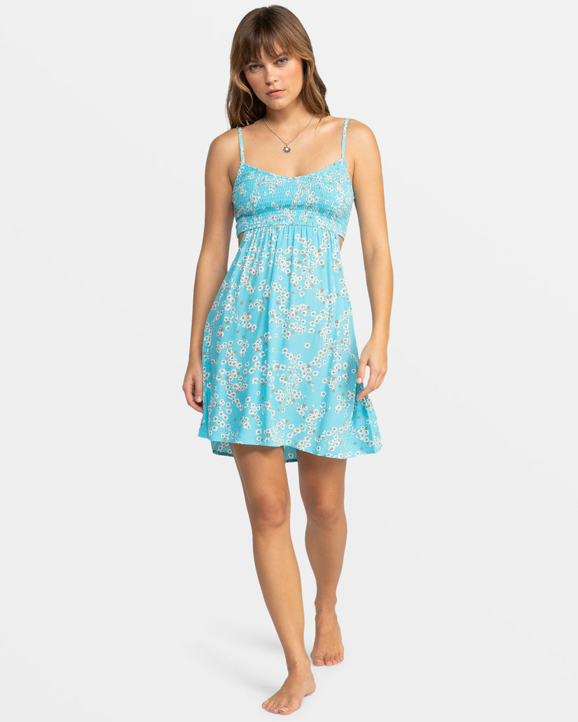 Women Roxy® Hot Tropics Flowy Mini Dress Blue | JVKS-80314