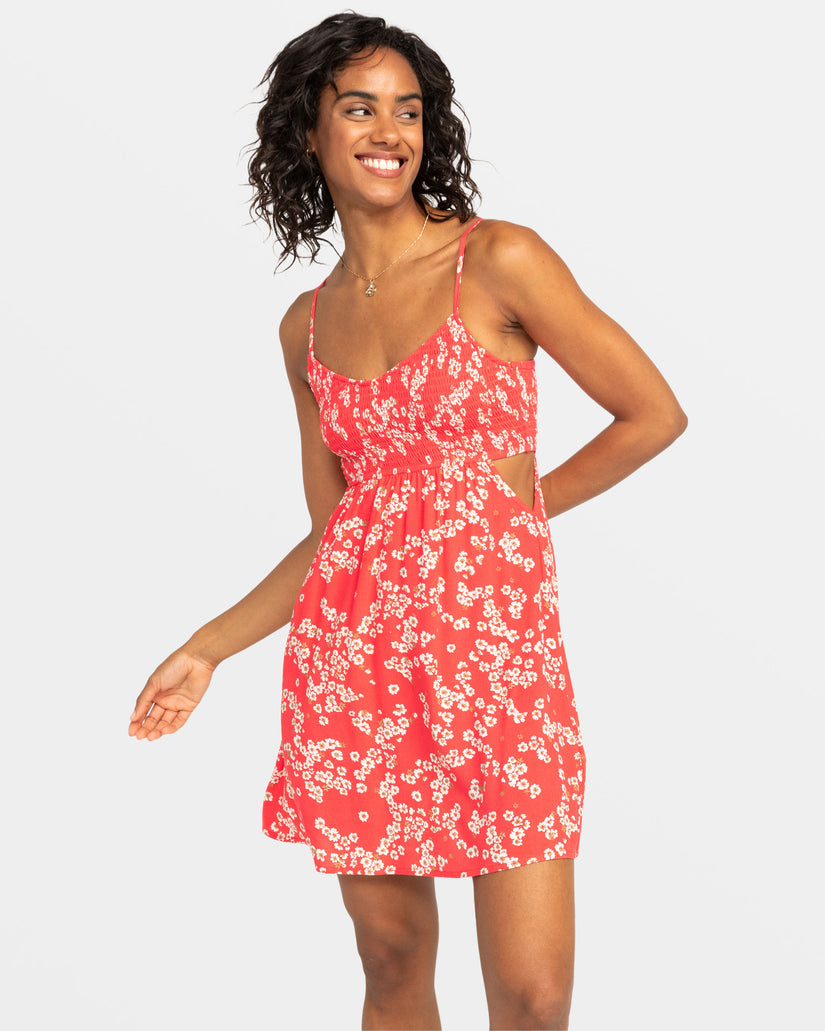Women Roxy® Hot Tropics Flowy Mini Dress Rose | SVJR-50127