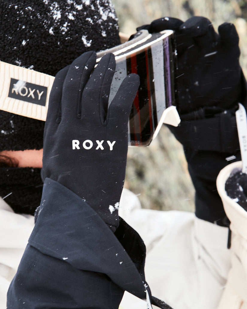 Women Roxy® Hydrosmart Snow Gloves Black | CVHB-82476
