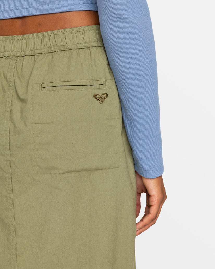 Women Roxy® Iconic Land Midi Skirts Green | QBFA-56483