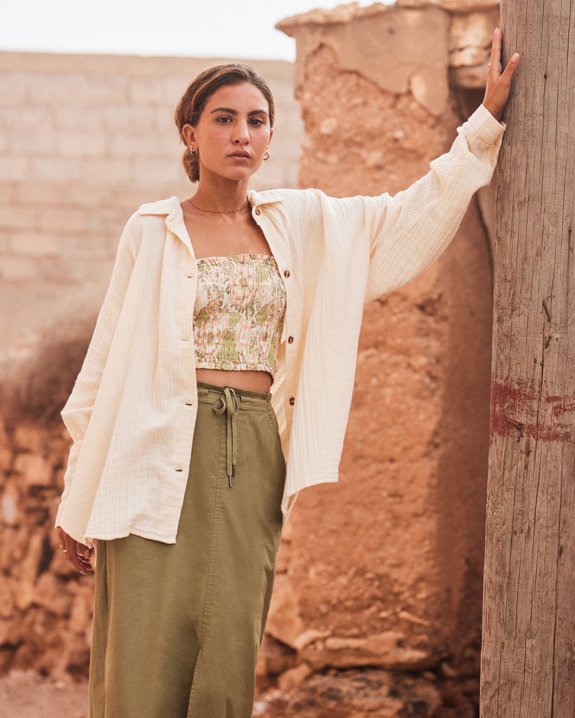 Women Roxy® Iconic Land Midi Skirts Green | QBFA-56483