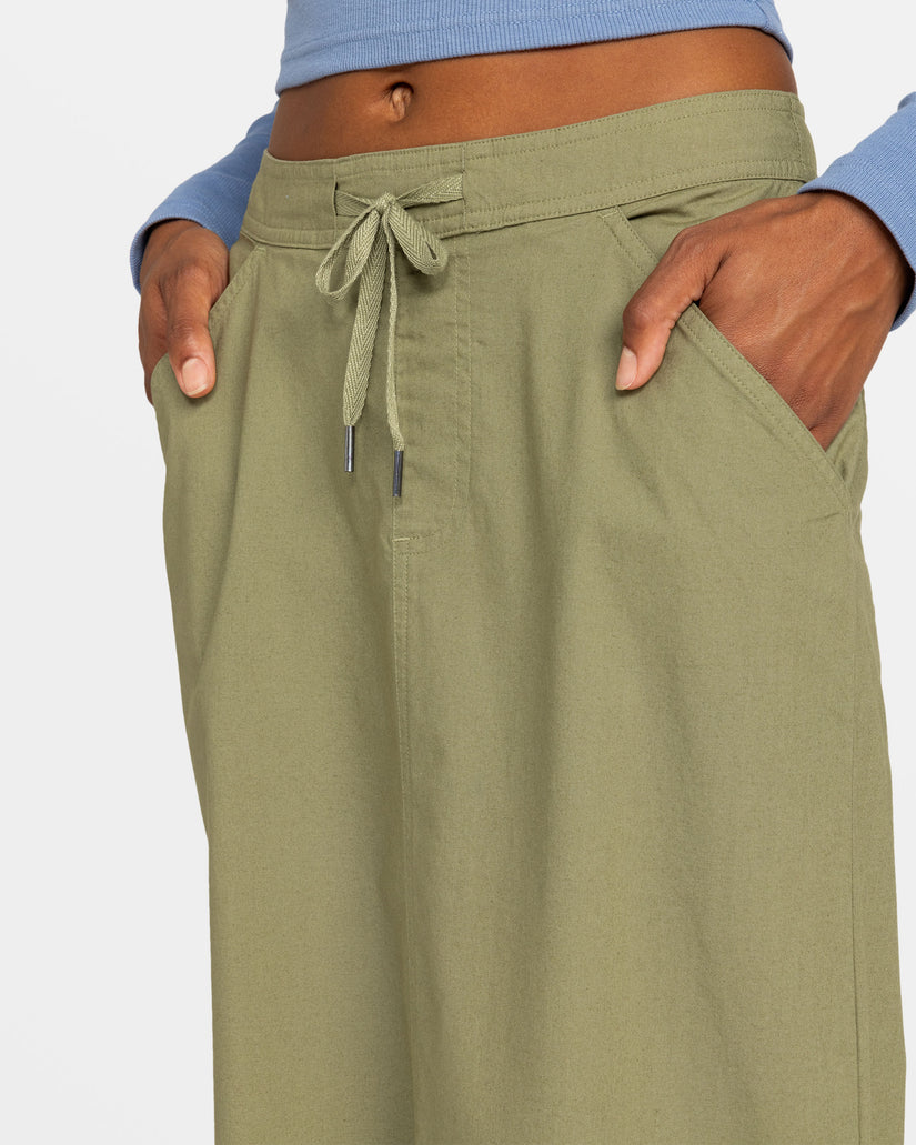 Women Roxy® Iconic Land Midi Skirts Green | QBFA-56483