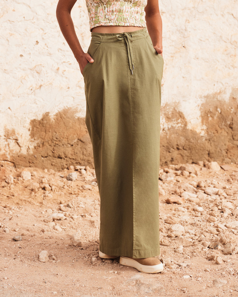 Women Roxy® Iconic Land Midi Skirts Green | QBFA-56483