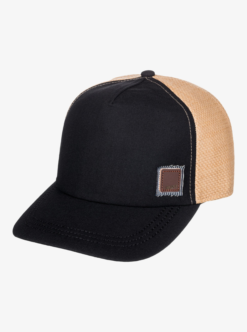 Women Roxy® Incognito Trucker Hats Black | VDTL-67103