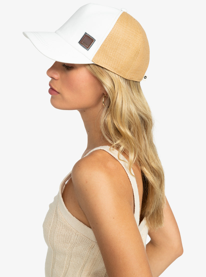 Women Roxy® Incognito Trucker Hats White | ZOBA-13960