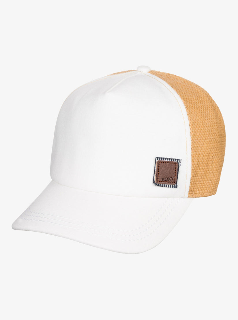 Women Roxy® Incognito Trucker Hats White | ZOBA-13960
