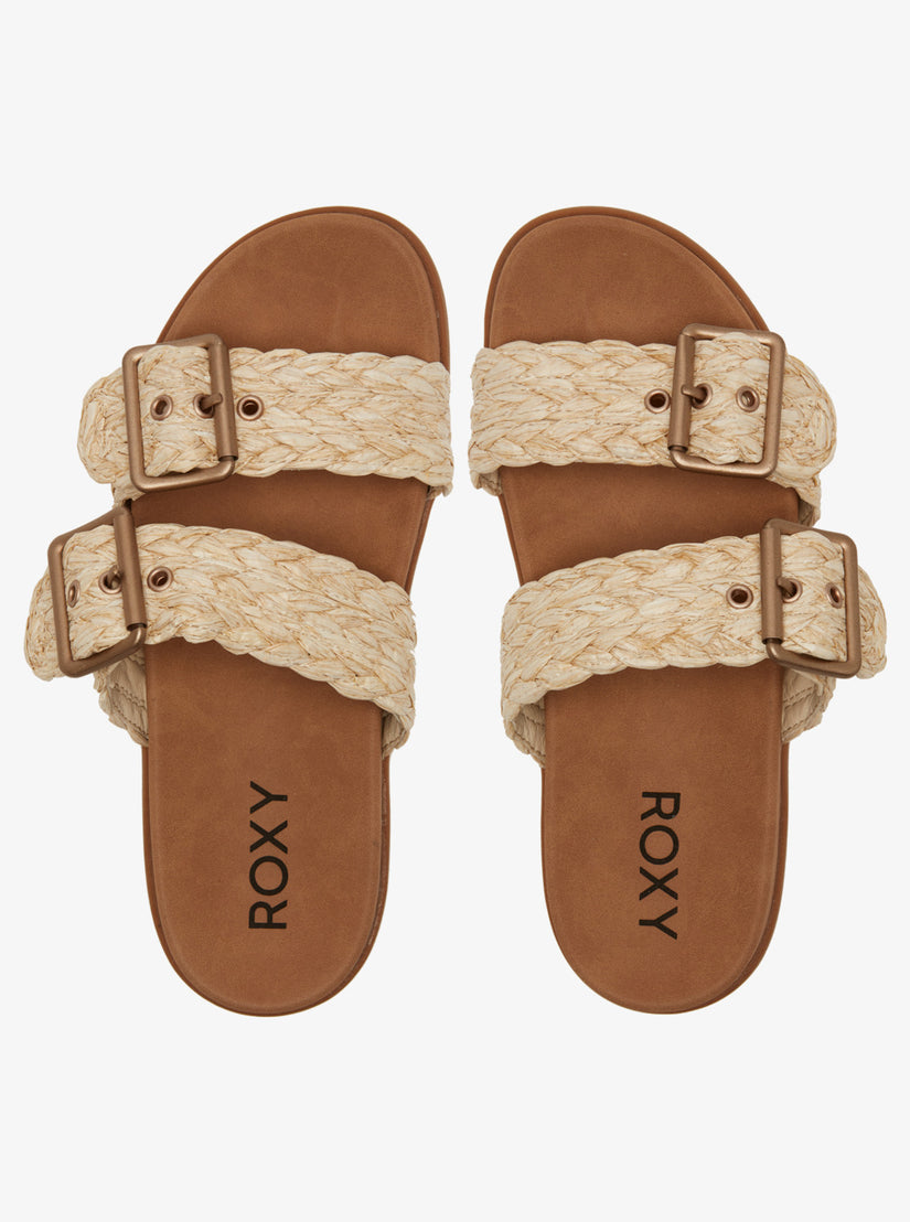 Women Roxy® Into Summer Slide Sandals Beige | OTMH-83069