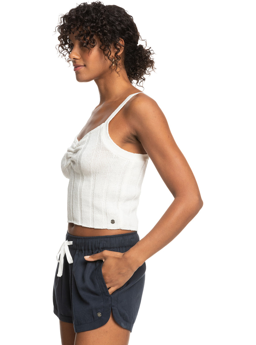 Women Roxy® Island Beauty Knitted Tank Top White | MOJA-50394