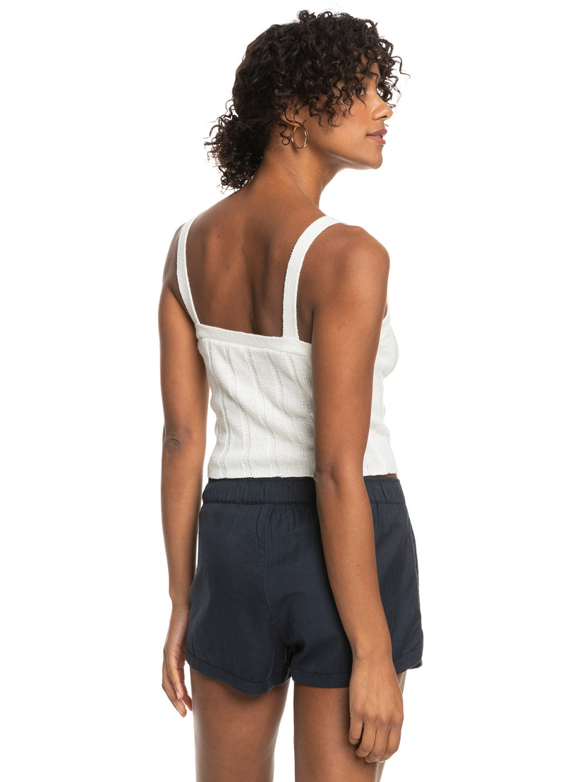 Women Roxy® Island Beauty Knitted Tank Top White | MOJA-50394