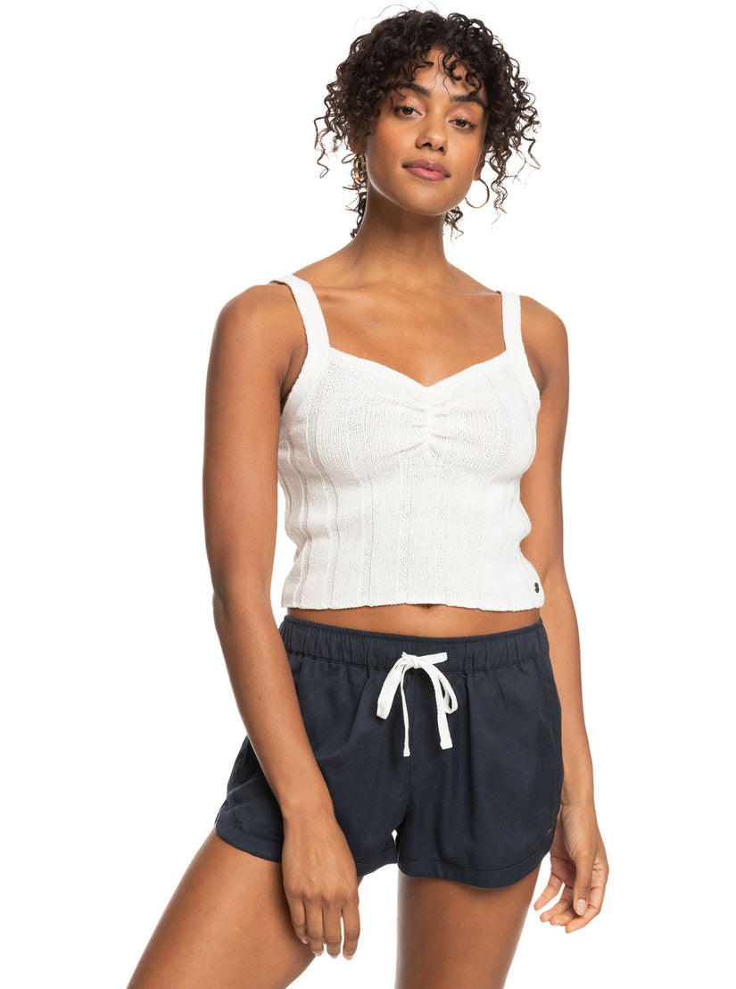 Women Roxy® Island Beauty Knitted Tank Top White | MOJA-50394
