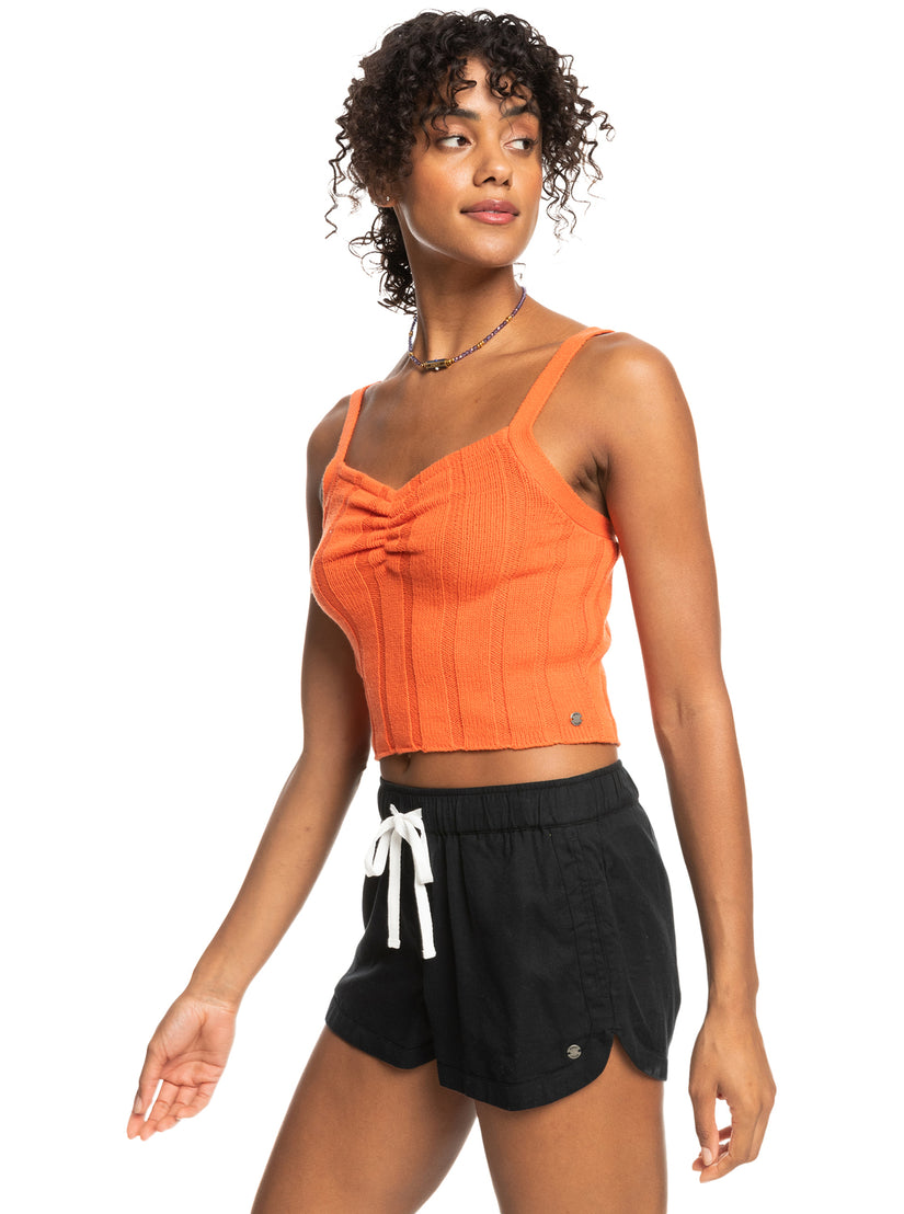 Women Roxy® Island Beauty Knitted Tank Top Orange | FDKB-65837