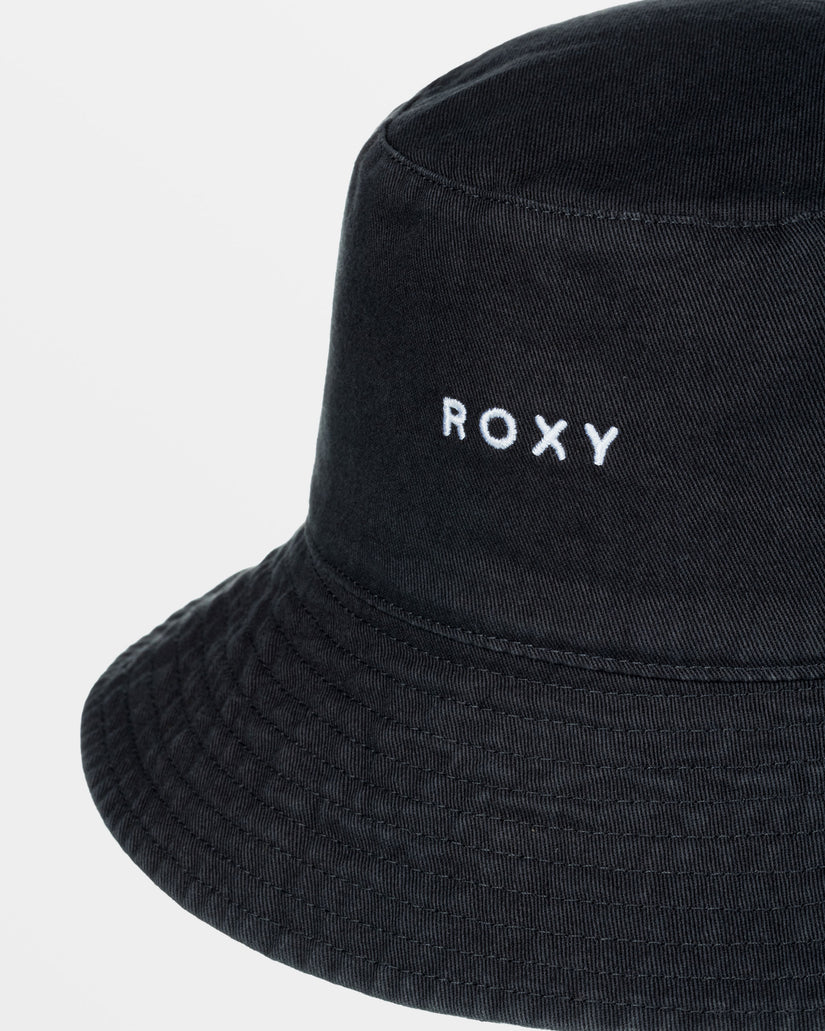 Women Roxy® Jasmine Paradise Reversible Bucket Hats Black | QZVW-25970