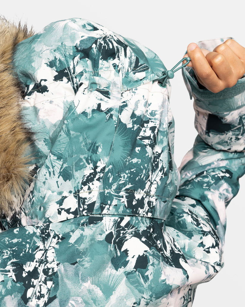 Women Roxy® Jet Ski Snowboard Jackets Green | XQUB-36198