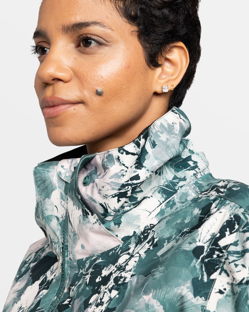 Women Roxy® Jet Ski Snowboard Jackets Green | XQUB-36198