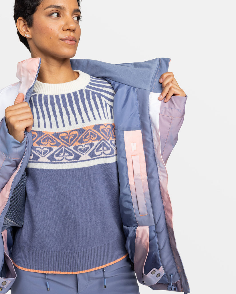 Women Roxy® Jet Ski Snowboard Jackets White | VODN-24985