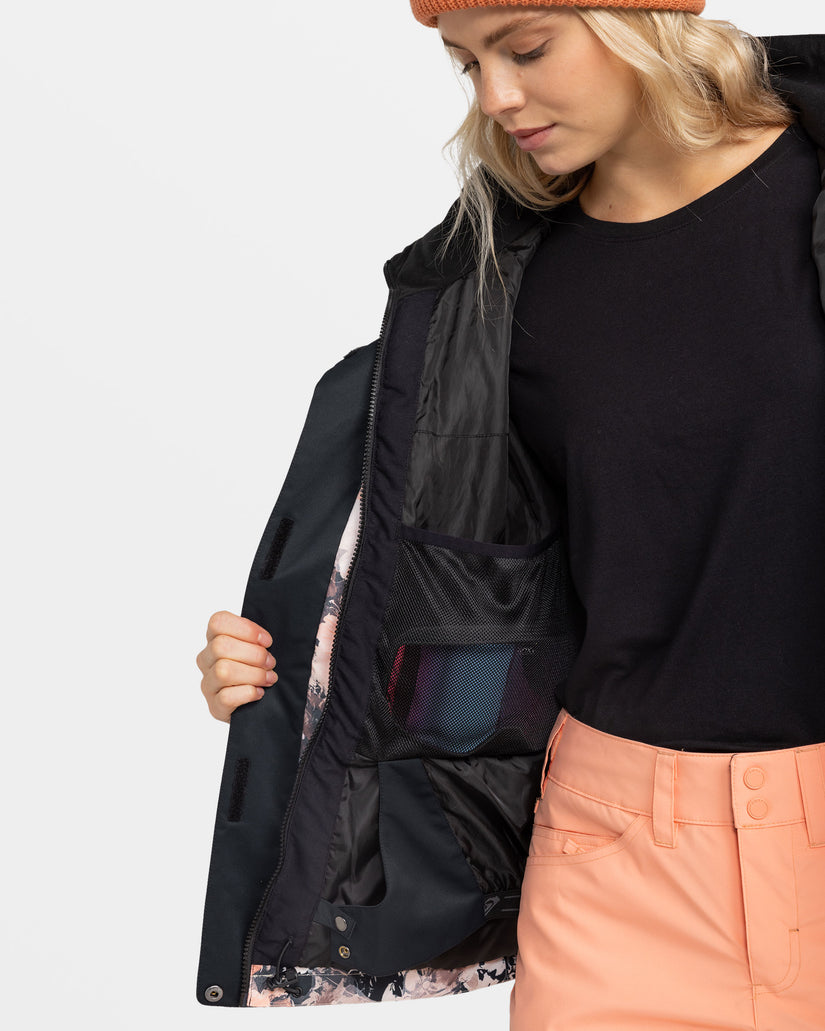 Women Roxy® Jetty Snowboard Jackets Black | HMFS-96435