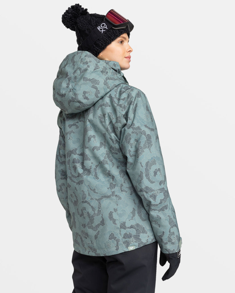 Women Roxy® Jetty Snowboard Jackets Green | HQIA-06315