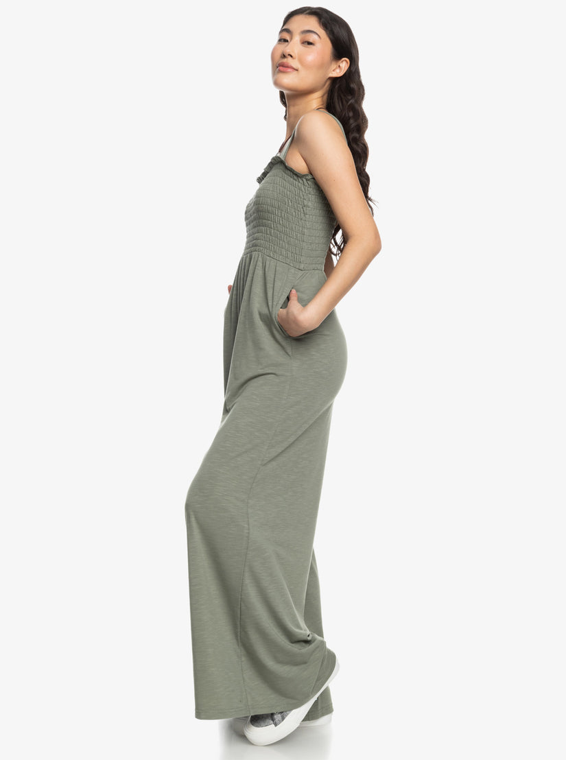 Women Roxy® Just Passing By Jumpsuit Green | YVBZ-71269