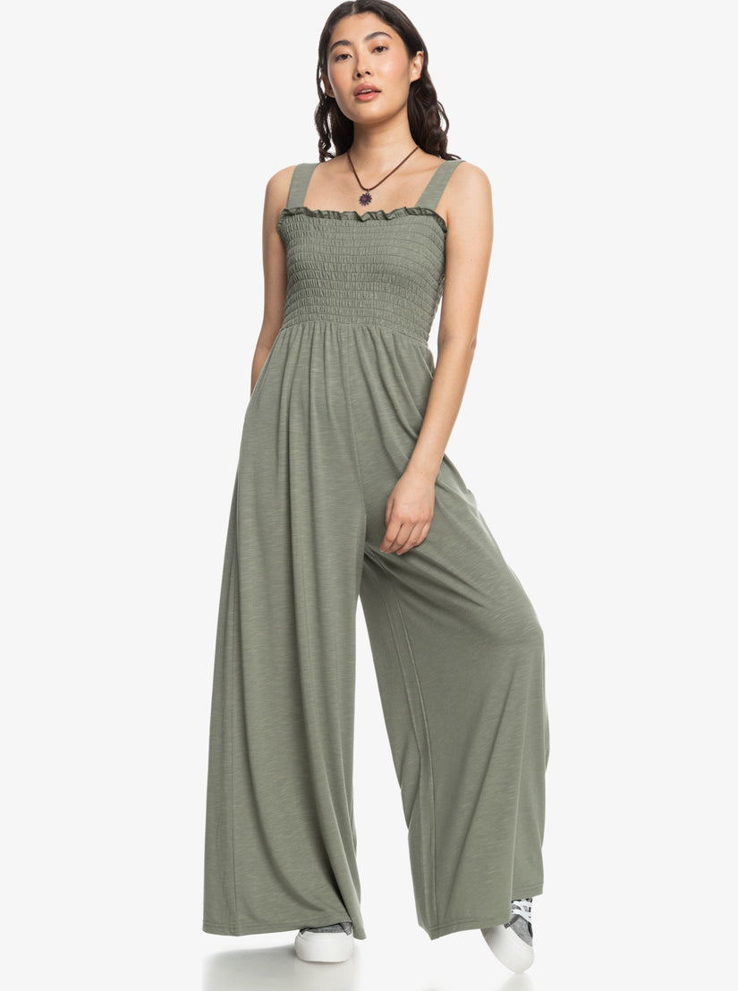 Women Roxy® Just Passing By Jumpsuit Green | YVBZ-71269
