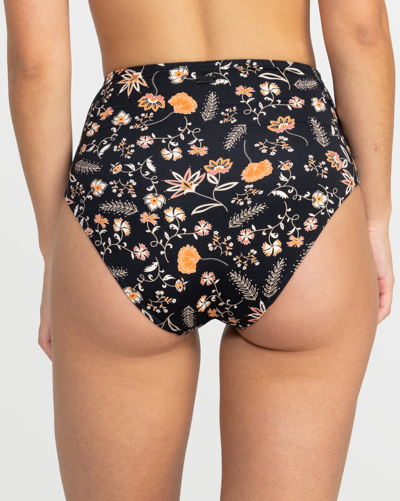 Women Roxy® Kerala High Waist Hipster Bikini Bottoms Black | QDTF-51837