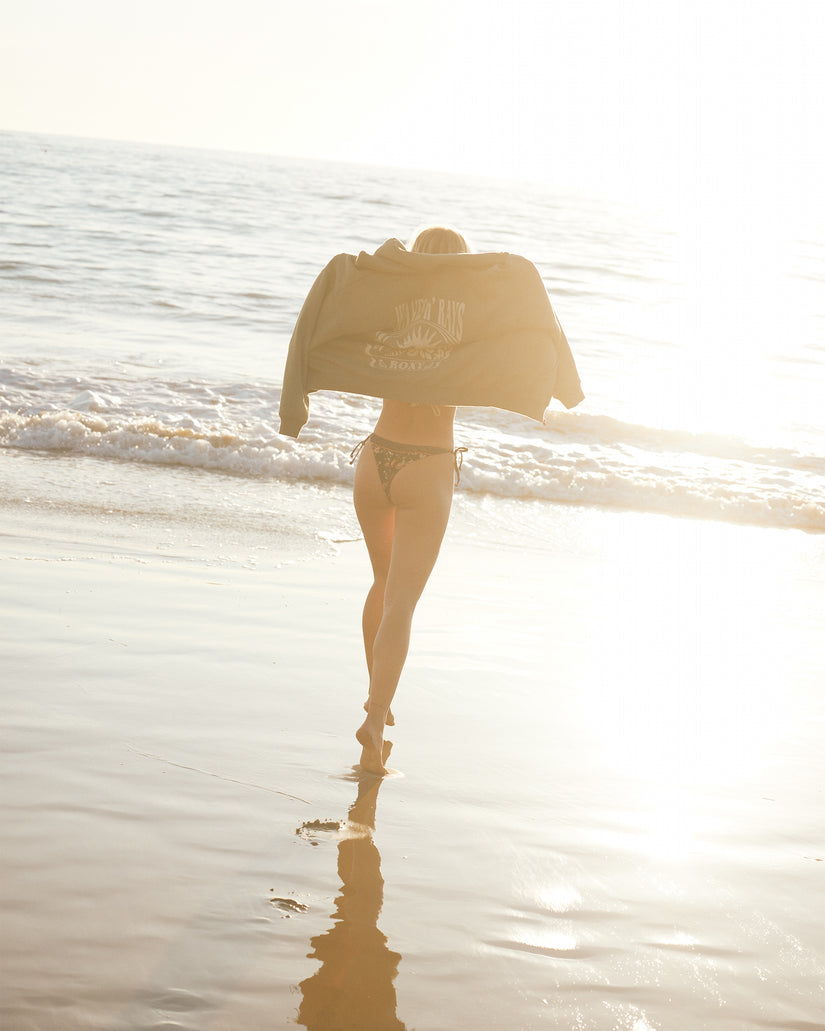 Women Roxy® Kerala Tie Sides Bikini Bottoms Black | MARZ-47695