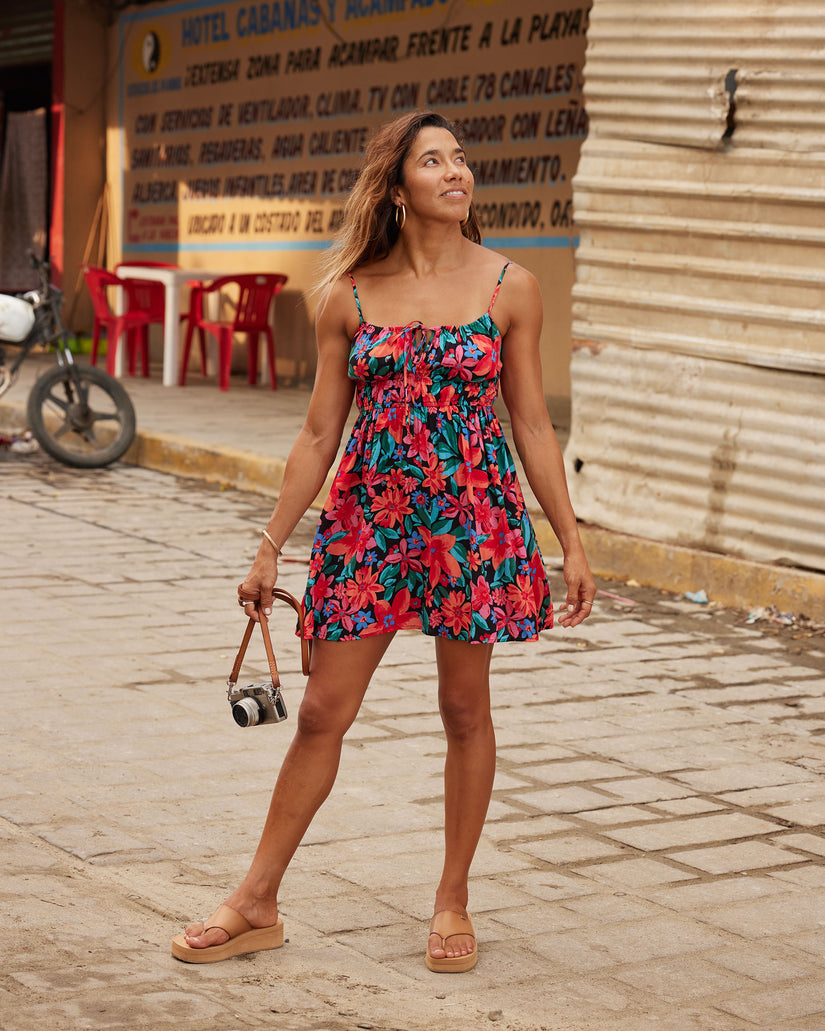 Women Roxy® La Vida Strappy Mini Dress Red | JFQK-53604