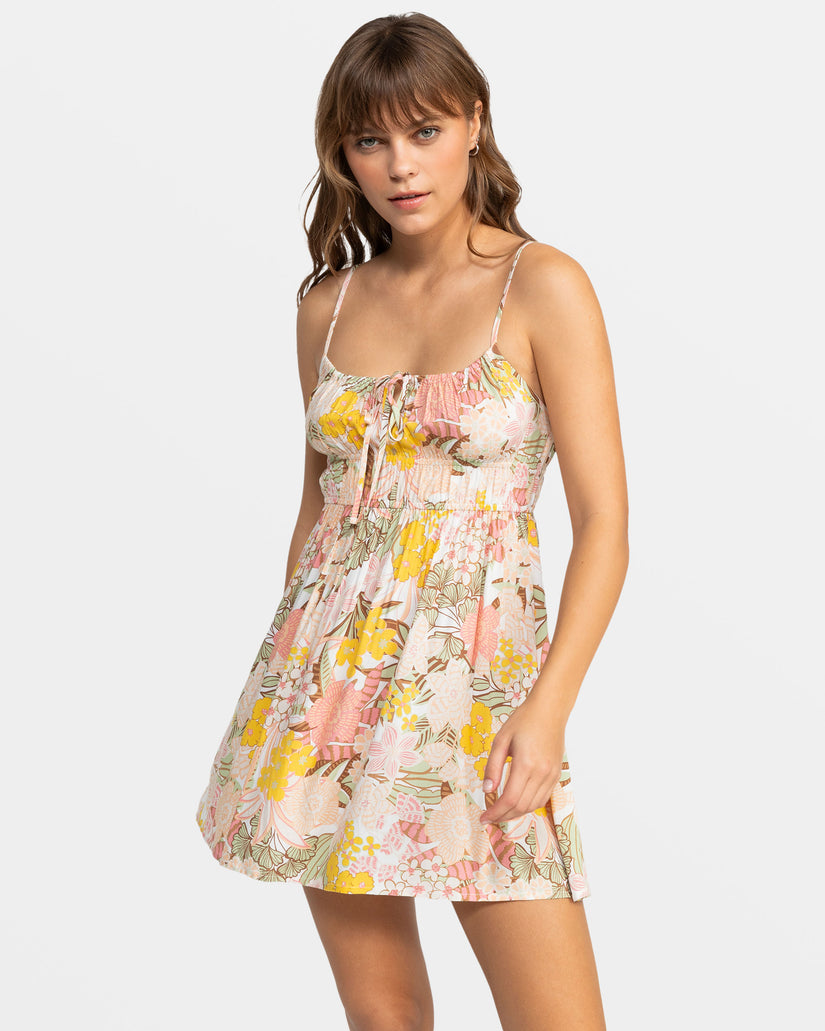 Women Roxy® La Vida Strappy Mini Dress White | WTXZ-98756