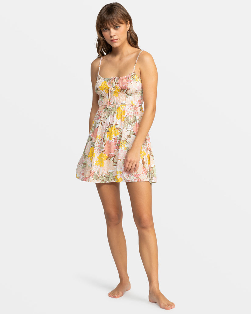 Women Roxy® La Vida Strappy Mini Dress White | WTXZ-98756