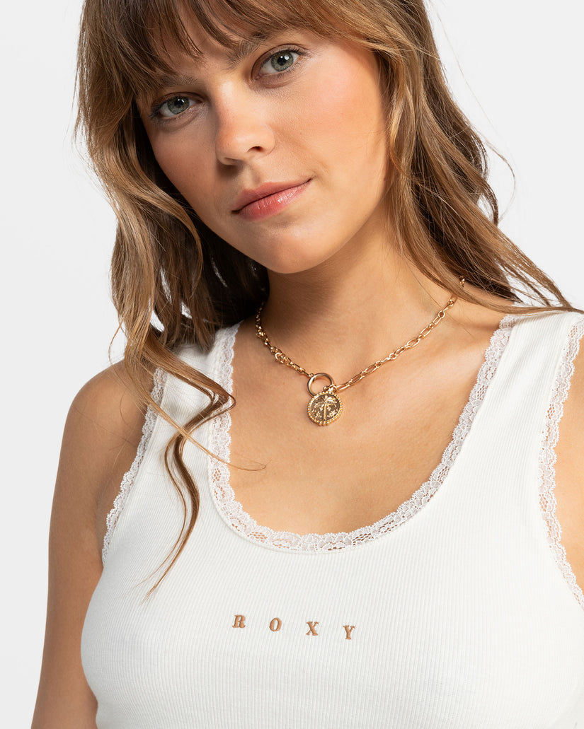Women Roxy® Lace Tank Top White | ORQA-30587