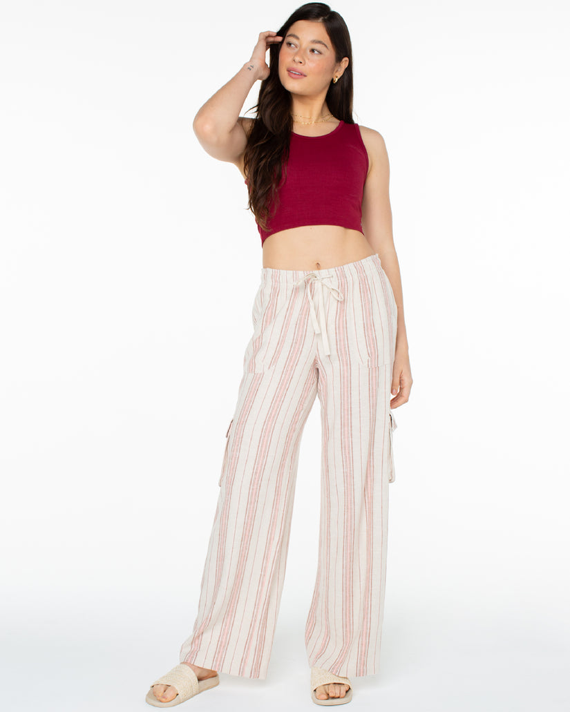 Women Roxy® Lagoon Pull-On Pants White | HFVW-75916