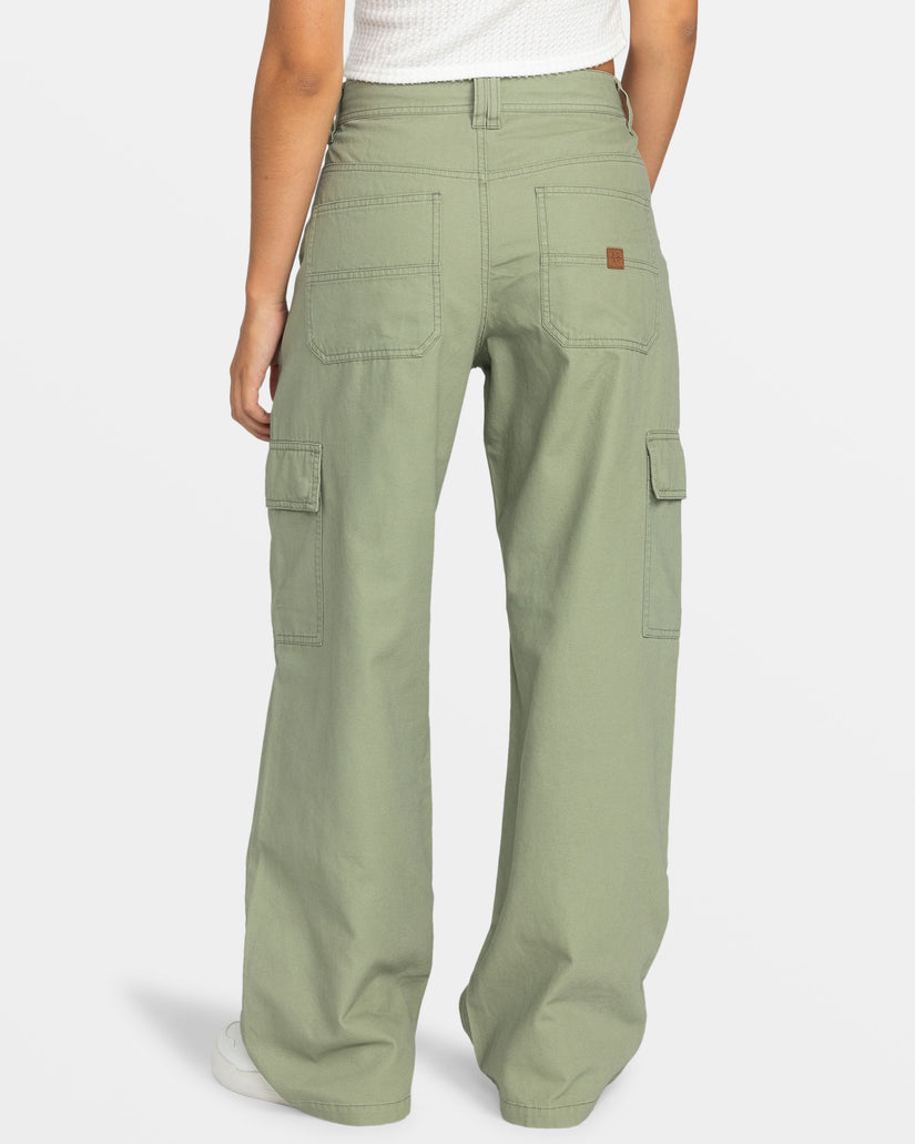 Women Roxy® Left Again Cargo Pants Green | KZNL-65219