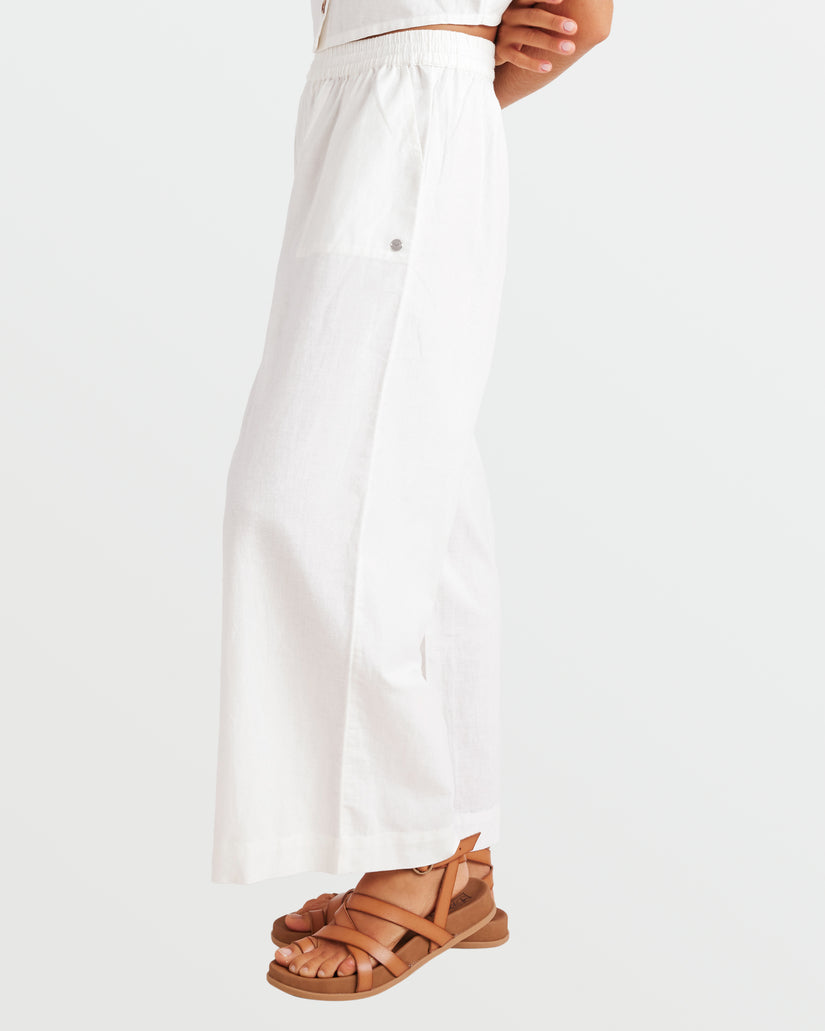 Women Roxy® Lekeitio Bay Pants White | WPUZ-24896