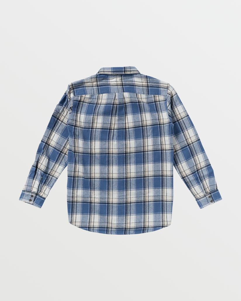 Women Roxy® Let It Go Long Sleeve Flannel Shirts Blue | CNGS-71854