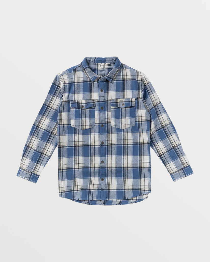 Women Roxy® Let It Go Long Sleeve Flannel Shirts Blue | CNGS-71854