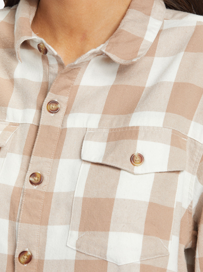 Women Roxy® Let It Go Long Sleeve Flannel Shirts Orange | VJBK-81254