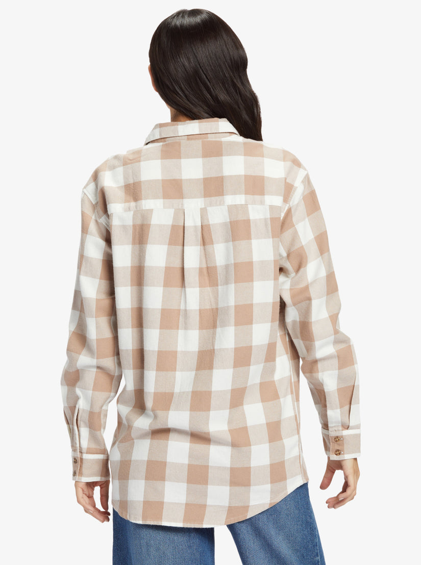 Women Roxy® Let It Go Long Sleeve Flannel Shirts Orange | VJBK-81254