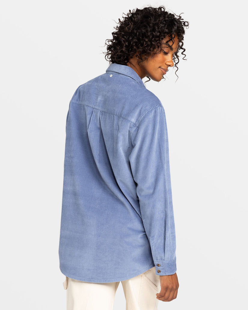 Women Roxy® Let It Go Long Sleeve Shirts Blue | IRWG-14352
