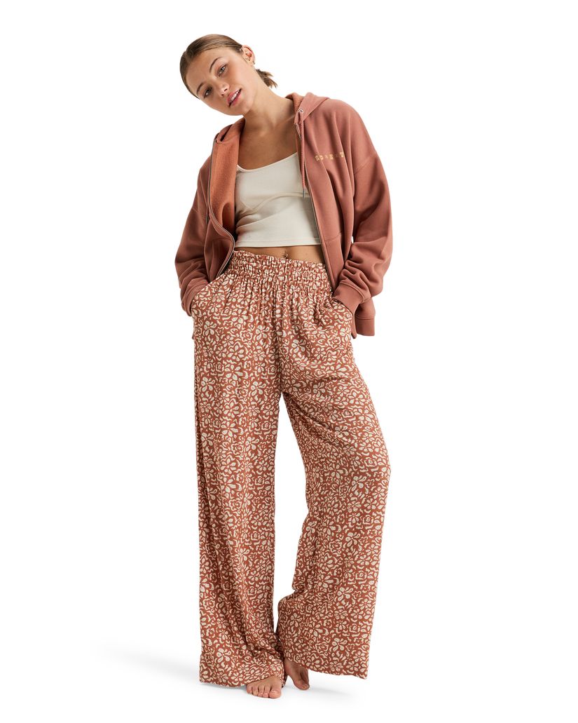 Women Roxy® Lineup Oversized Zip Hoodie Brown | POSN-73624