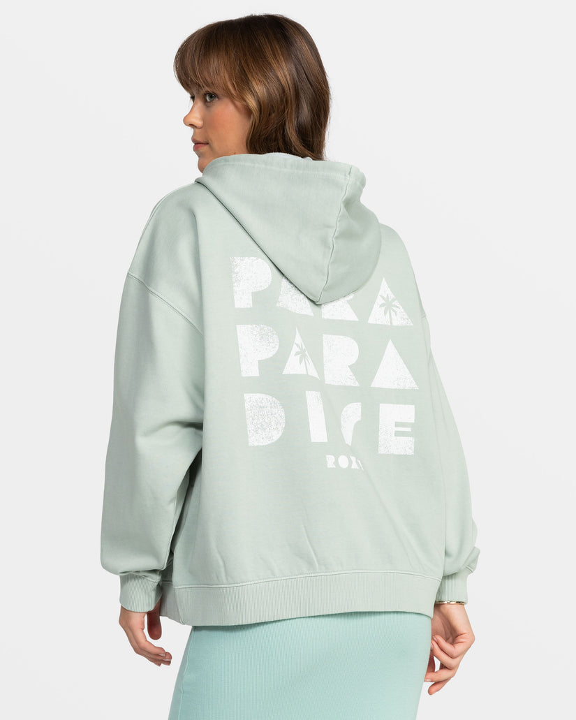 Women Roxy® Lineup Oversized Zip Hoodie Blue | QVNT-07563