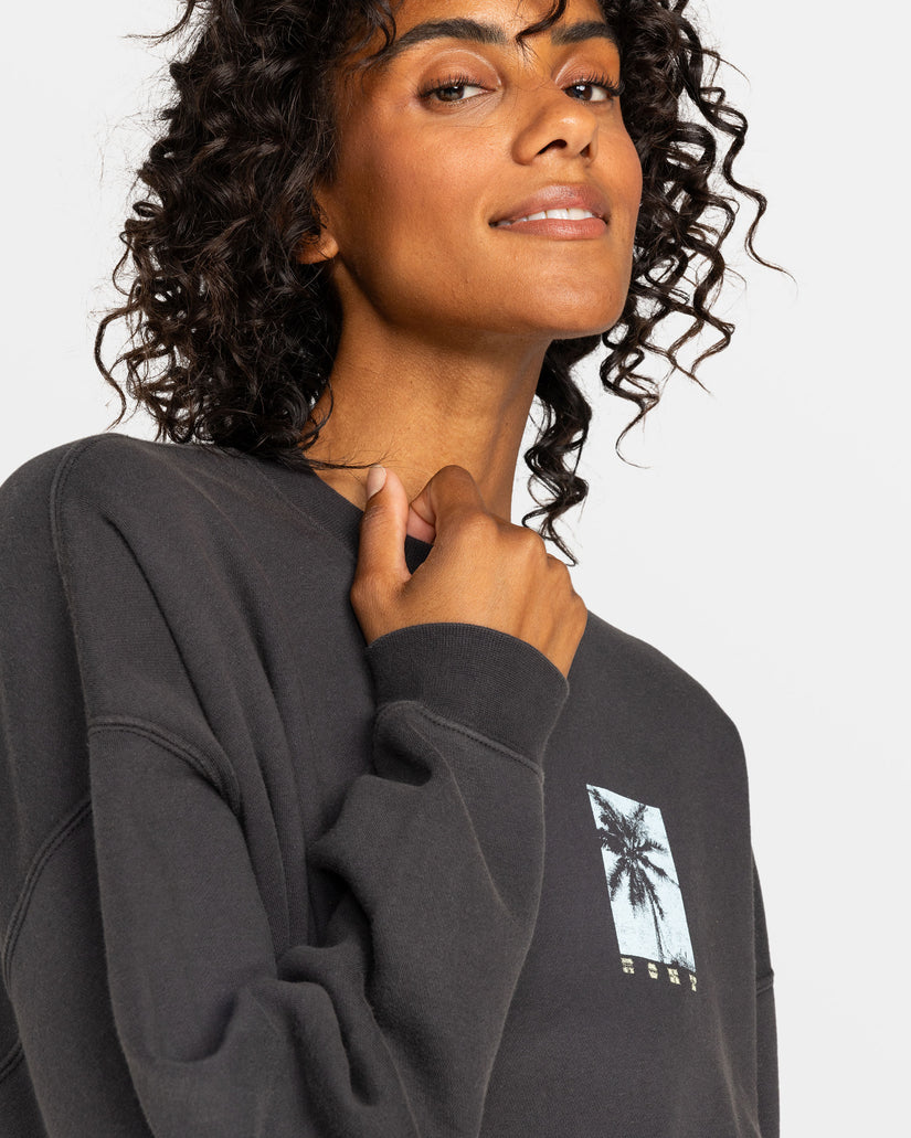 Women Roxy® Lineup Pullover Sweatshirt Dark Grey | MVYA-13924