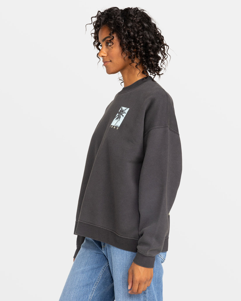 Women Roxy® Lineup Pullover Sweatshirt Dark Grey | MVYA-13924