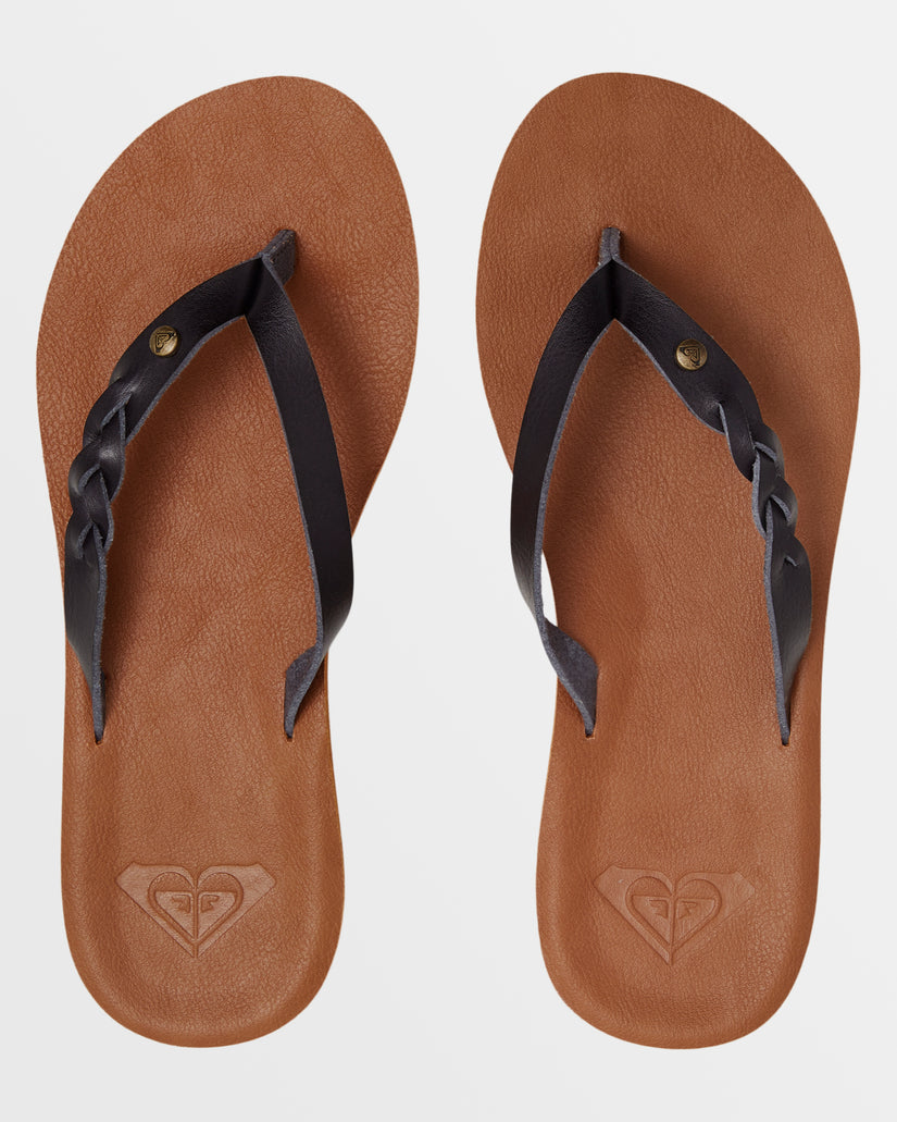 Women Roxy® Liza IV Sandals Black | PBQF-86427