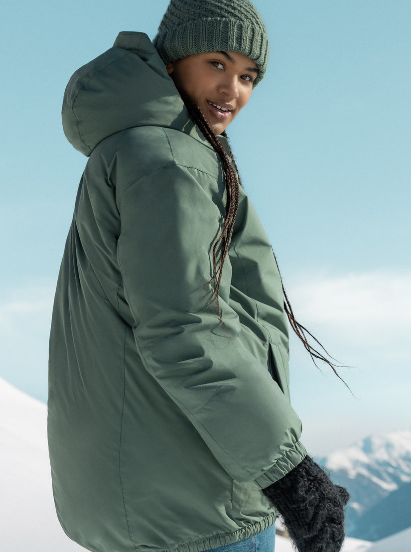 Women Roxy® Lofty Cloud Parka Jackets Green | ALQV-79208