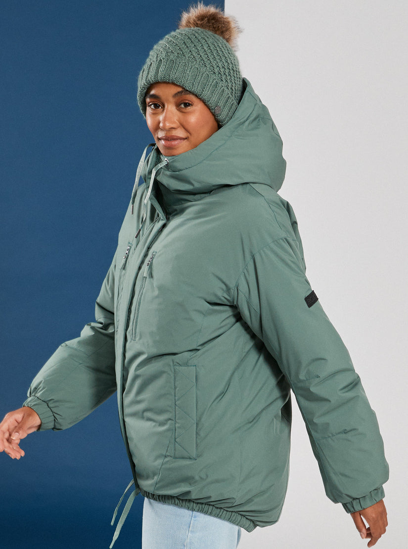 Women Roxy® Lofty Cloud Parka Jackets Green | ALQV-79208