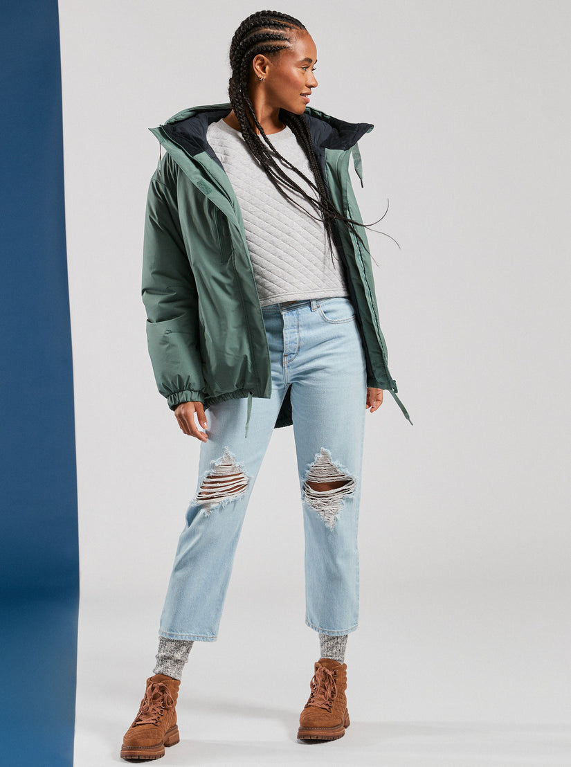 Women Roxy® Lofty Cloud Parka Jackets Green | ALQV-79208