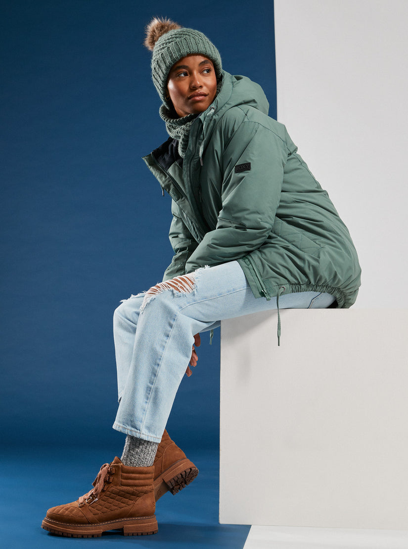 Women Roxy® Lofty Cloud Parka Jackets Green | ALQV-79208
