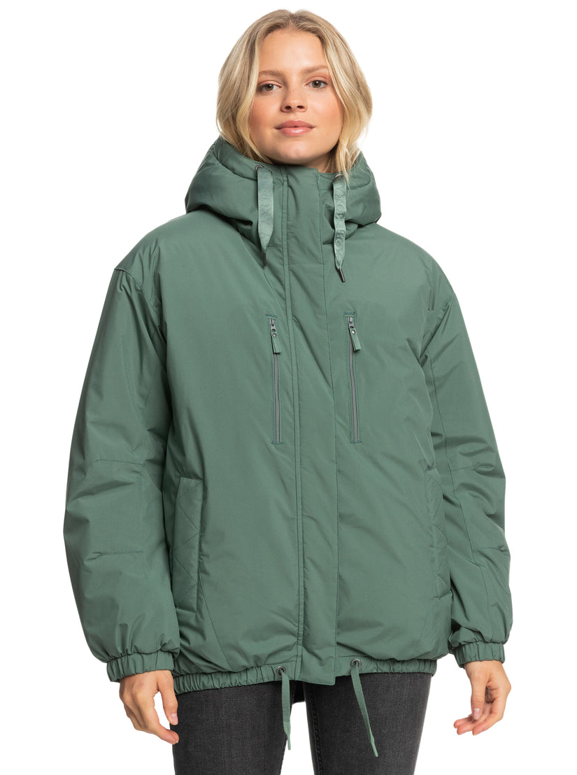 Women Roxy® Lofty Cloud Parka Jackets Green | ALQV-79208