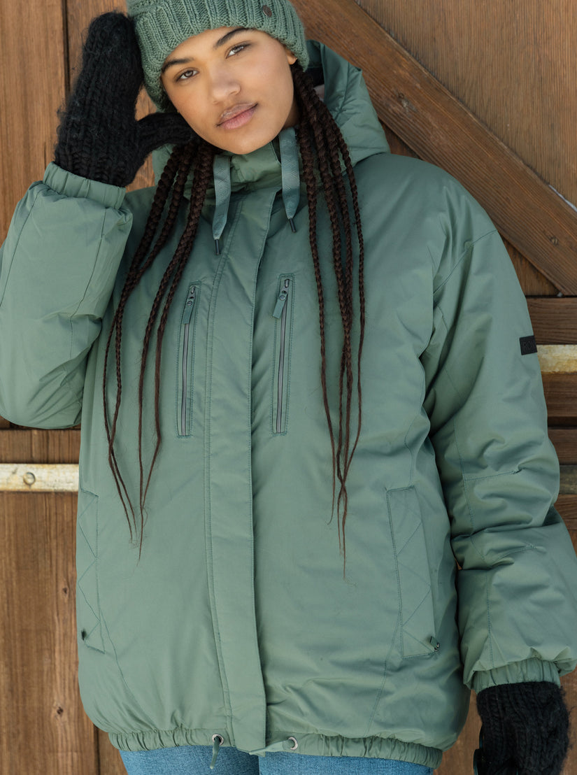 Women Roxy® Lofty Cloud Parka Jackets Green | ALQV-79208