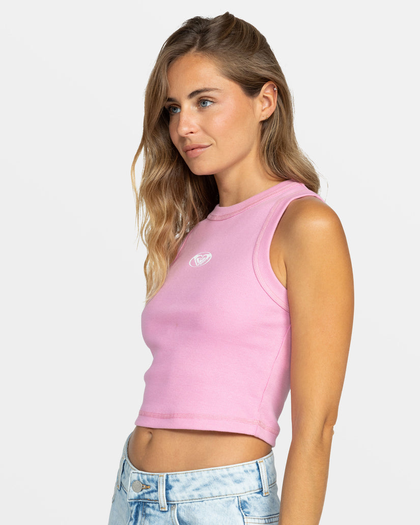 Women Roxy® Logo Cropped Tops Pink | PQZK-45961